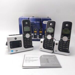 MOTOROLA  L403  Digital DECT 6.0 3 x Handsets Cordless Integrated Answering